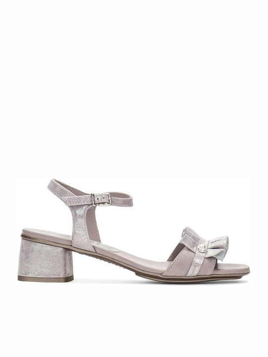 Hispanitas Leather Women's Sandals Silver