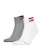 Levi's Sportswear Logo Men's Socks Grey / White 2Pack