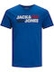 Jack & Jones Men's T-Shirt with Logo Classic Blue