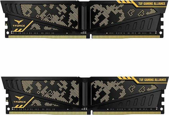 TeamGroup Vulcan TUF 16GB DDR4 RAM cu 2 module (2x8GB) și Viteză 3200 pentru Desktop