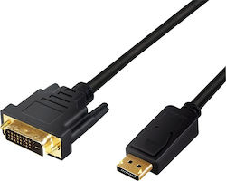 LogiLink 1m DVI-D male to DisplayPort male Cable Black (CV0130) LogiLink 1m DVI-D male to DisplayPort male Cable Black (CV0130)