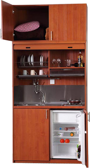 Silver КС125-ПА Хоризонтално КС125-ПА-Дъб-Хоризонтално Многофункционална Кухненска Маса с Вляво Гурна 125x65x269см Дъб с Платформа
