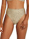 Ur An Animal Bikini Slip Talie Înaltă Animal Print