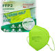 Max Barbeador Max-02 Filtering Half mask FFP2 Protective Mask FFP2 Green 1pcs