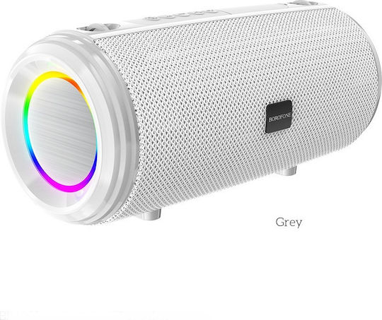 Borofone BR13 Young Bluetooth-Lautsprecher 10W mit Akkulaufzeit bis zu 4 Stunden Grey White