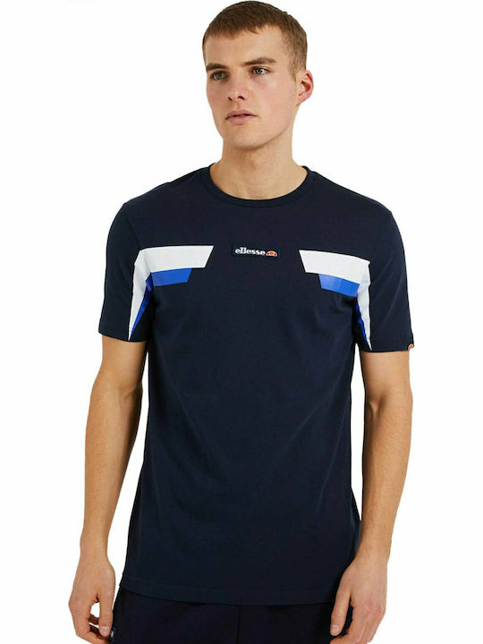 Ellesse T-shirt Bărbătesc cu Mânecă Scurtă Albastru marin