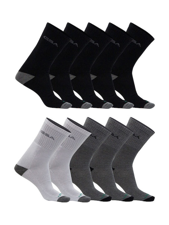 GSA Αθλητικές Κάλτσες Πολύχρωμες 10 Ζεύγη