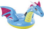 Intex Dragon Kids Inflatable Ride On with Handles Blue 201cm
