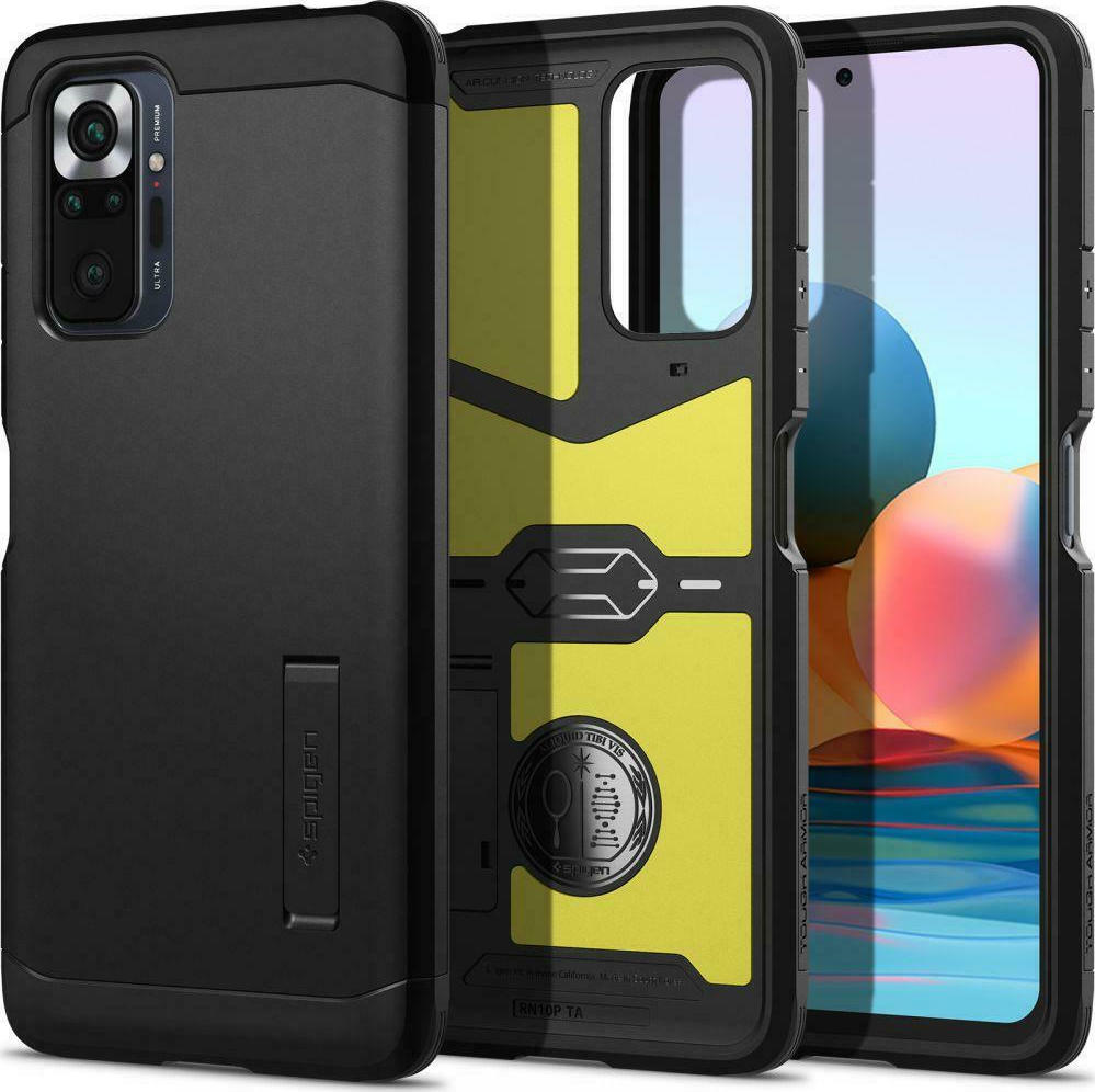 Spigen Tough Armor Back Cover Πλαστικό Μαύρο (Redmi Note 10 Pro