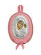 Prince Silvero Heilige Ikone Kinder Amulett mit der Jungfrau Maria Pink aus Silber MA-DM1106-LR
