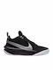 Hustle Team Hustle D 10 Kids Sports Shoes Basketball with Laces Black / Volt / White / Metallic Silver