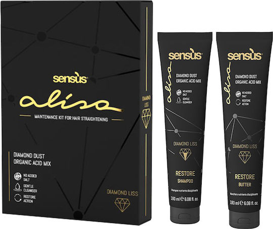 Sensus Alisa Diamond Liss Maintenance Σετ Περιποίησης Μαλλιών για Ισιωτική με Σαμπουάν και Conditioner 2τμχ