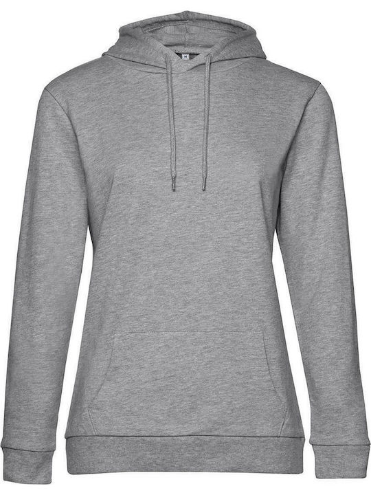 B&C Women's Long Sleeve Promotional Sweatshirt Gray