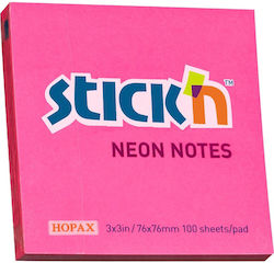 Stick'N Sticky Memo Pads Cube Pink 7.6x7.6cm Stick'N