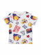 Kinder-T-Shirt Weiß Slam Dunk
