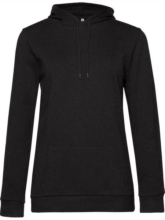 B&C Women's Long Sleeve Promotional Sweatshirt Black WW04W-005