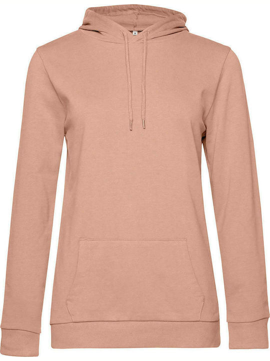 B&C Werbe-Hoodie in Beige Farbe