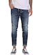 Milan B3655 Men's Jeans Pants Elastic with Skinny Fit Navy Blue