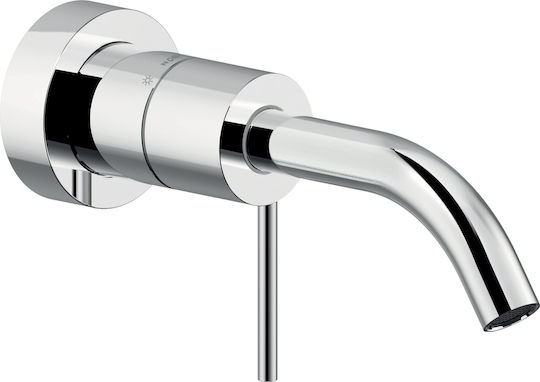 Nobili Velis Built-In Mixer & Spout Set for Bathroom Sink with 1 Exit Chrome