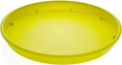 Viomes Linea 890 Στρογγυλό Πιάτο Γλάστρας σε Πράσινο Χρώμα 16x16cm