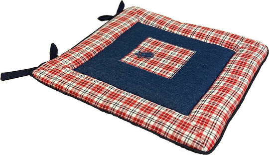 Linea Home Μαξιλάρι Καρέκλας Κήπου Jean Τζιν 40x40εκ.