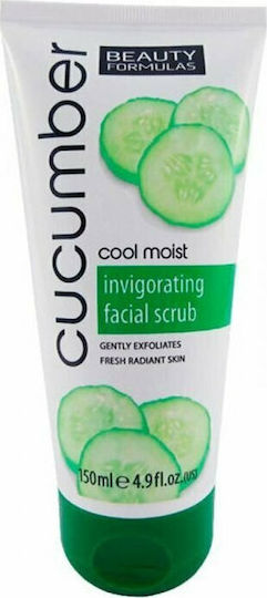 Beauty Formulas Cucumber Cool Moist Invigorating Facial Scrub 150ml