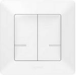 Legrand Valena Life with Netatmo Recessed Electrical Lighting Wall Switch with Frame Basic White 752187