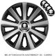 Versaco Car Hubcap Set Aviator Carbon with Suzuki Emblem 14" 4pcs Silver