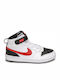 Court Borough Mid 2 Αθλητικά Παιδικά Παπούτσια με Σκρατς White / Black / University Red CD7783-110