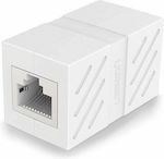 Ugreen Cat7 RJ45 Ethernet Cable Coupler White