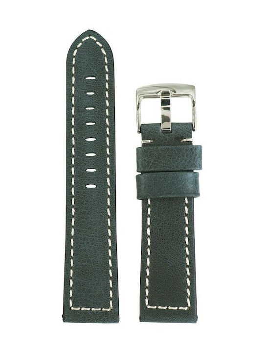 Tzevelion 457 Leather Strap Blue 24mm