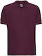 Russell Europe Ανδρικό Διαφημιστικό T-shirt Κοντομάνικο Burgundy