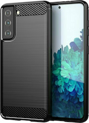 Hurtel Carbon Back Cover Σιλικόνης Μαύρο (Galax...