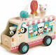 Tender Leaf Toys Wooden Ice Cream Van from Wood for 3+ Years 6pcs