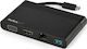 StarTech USB-C / USB-A Docking Station με HDMI 4K Ethernet Μαύρο (DKT30CHVCM)