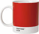 Pantone Lifestyle Tasse aus Porzellan Rot 375ml 1Stück