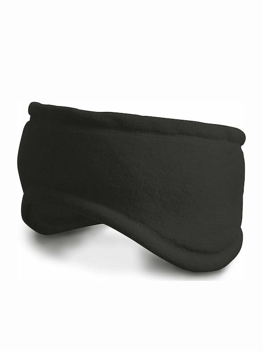 Result Unisex Fleece Stirnband in Schwarz Farbe