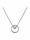 Skagen Silver Necklace with Zircon