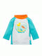 Zoocchini Produs pentru copii Bluza cu mâneci lungi și protecție solară (UV) Αντιηλιακό Μπλουζάκι UPF50+ Fishbowl Buddies Albastru