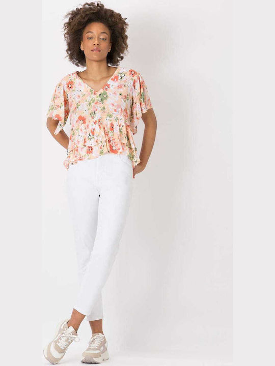 TIFFOSI MOM FIT WHITE JEANS (10039332)