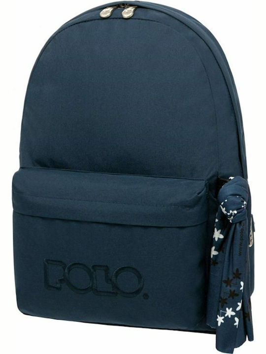 Polo Original 600D School Bag Backpack Junior High-High School in Blue color 23lt 2021