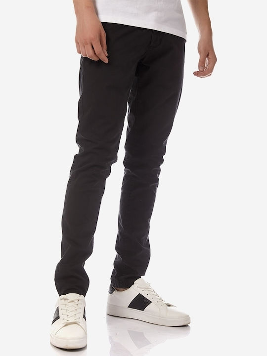 Trousers Chino Elastic in Slim Fit Black