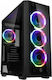 Raijintek Ponos TG4 Gaming Midi Tower Computer Case with Side Window Black