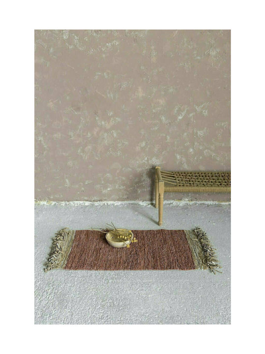 Nima Ardit Rug Rectangular with Fringes Terracotta