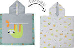 Flapjackkids Sloth/Zoo Kinder Strandponcho Mehrfarbig Doppelseitig 61 x 61cm.