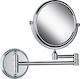 Κολοσσός Emily Magnifying Round Bathroom Mirror made of Metal 15x15cm Silver