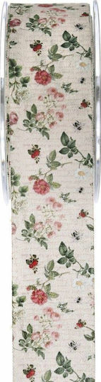 Iliadis Le Champagne material textil Panglică Floral 25metri cu lățime 25mm