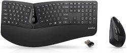 Perixx PERIDUO-605 - Ergonomic Ασύρματο - Σετ με Ποντίκι Αγγλικό US