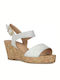 Women's Ankle Strap Platforms Beige
