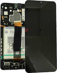 Samsung Οθόνη SM-A326 mit Touchscreen und Rahmen für Galaxy A32 5G (Schwarz)